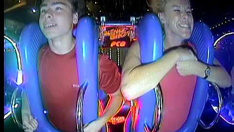 Riding the Sling Shot in Panama City Beach