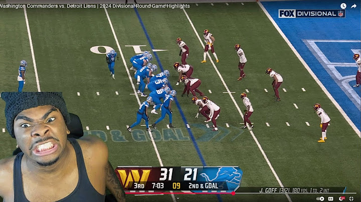 LIONS FAN REACTS TO  Washington Commanders vs. Detroit Lions | 2024 Divisional Round Game