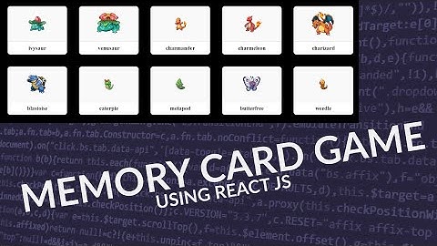 Build a Pokémon Memory Card Game with React - Step-by-Step Tutorial for Beginners!