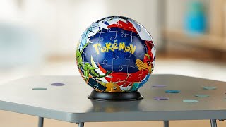 Three-dimensional 3D puzzle Pokemon assembly relaxation video for children