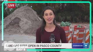 Sandbag sites open in Pasco County ahead of weekend storms