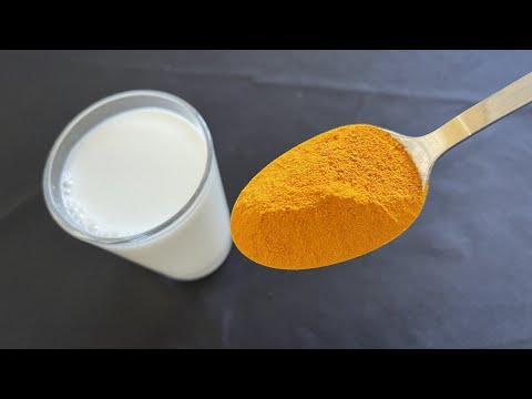 Unbelievable! Drink 1 teaspoon of turmeric with milk! You will be surprised at the result. Natural