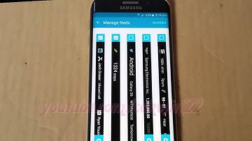 Android : How to add or remove Yahoo Finance in edge screen Samsung Galaxy S6 Edge