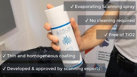 3D scanning with Aesub blue vanishing spray on a DSLR camera