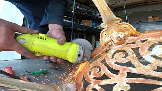 How to Powder Coat Cast Iron Furniture (part 1)