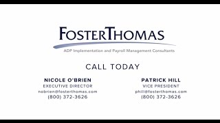 FosterThomas - ADP Implementation and Payroll Management Consultants
