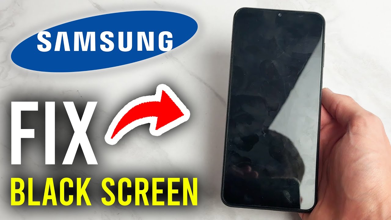 How To Fix Black Screen On Samsung Galaxy Phone - Step By Step - YouTube