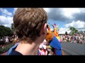 Tommy watches Celebrations Parade with Brent Dodge at Magic Kingdom