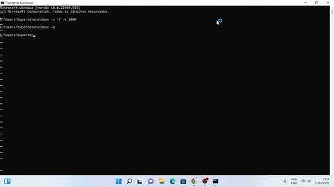 CMD - Comandos para reiniciar ou desligar o computador