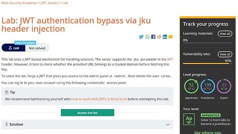Web Security Academy | JWT | 5 - JWT Authentication Bypass Via Jku Header Injection