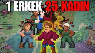 1 Erkek 25 Kadınla 1000 YIL Yalnız Kalırsa Ne Olur? | WorldBox