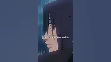 Itachi S Crying In Rain Naruto Itachi Itachiuchiha Anime 