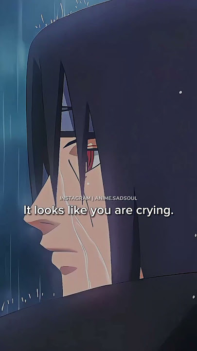 Itachi's crying in rain 🌧️💔#naruto  #itachi #itachiuchiha #anime