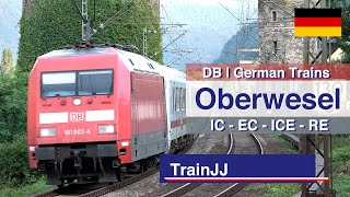 4K German Trains | Oberwesel Germany | DB IC - EC - ICE - RE | Br 101 - Br 429