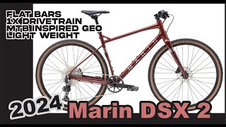 2024 Marin DSX 2 Details & Review: Flat bar gravel, commuter, pathway cruiser light, quick, stable