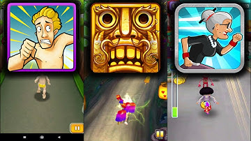 Streaker Run Vs Temple Run 2 Lantern Festival Vs Angry Gran Run - Endless Run Gameplay