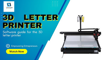 3D Letter Printer Software Tutorial