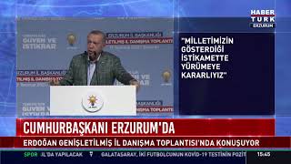 - Hurbaşkanı Erdoğan, Ak Parti Erzurum Genişletilmiş İl Danışma Toplantısında Konuşuyor