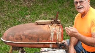 Farmall H Gas Tank Electrolysis Rust Removal