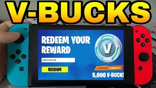 How To Redeem A Fortnite V-Bucks Gift Card On Nintendo Switch 100% Works 2026