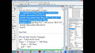 Record Navigation and Operation Code with ADODC in VB 6.0 || RYCTC ||