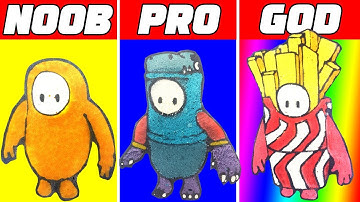 FALL GUYS PANCAKES Part1: NOOB vs PRO vs GOD