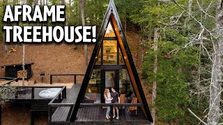 LUXURY Aframe Treehouse Airbnb Tour! by Journey More 2,158 views 10 months ago 9 minutes, 20 seconds