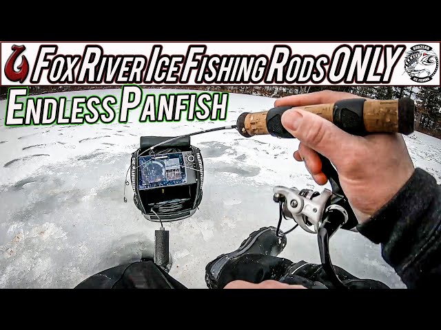 Fox River Ice Fishing Rods Catching Tons of Panfish! (Humminbird