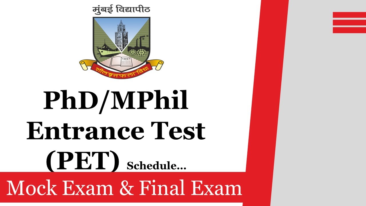 phd entrance exam mumbai university