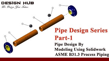 Pipe Design Series part-1 Using Solidwork And Ansys (ASME B31.3)