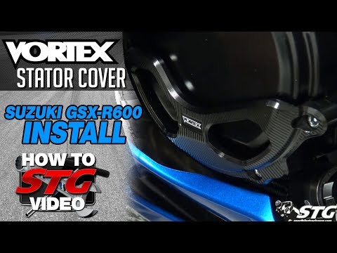 How to Install a Vortex Stator Case Cover Install on the Suzuki GSX-R600 from SportbikeTrackGear.com