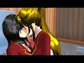 sakura Kissing 👄💋 Girl x Girl Lesbian Love Story #sakuraschoolsimulator #sss #shortfilm 