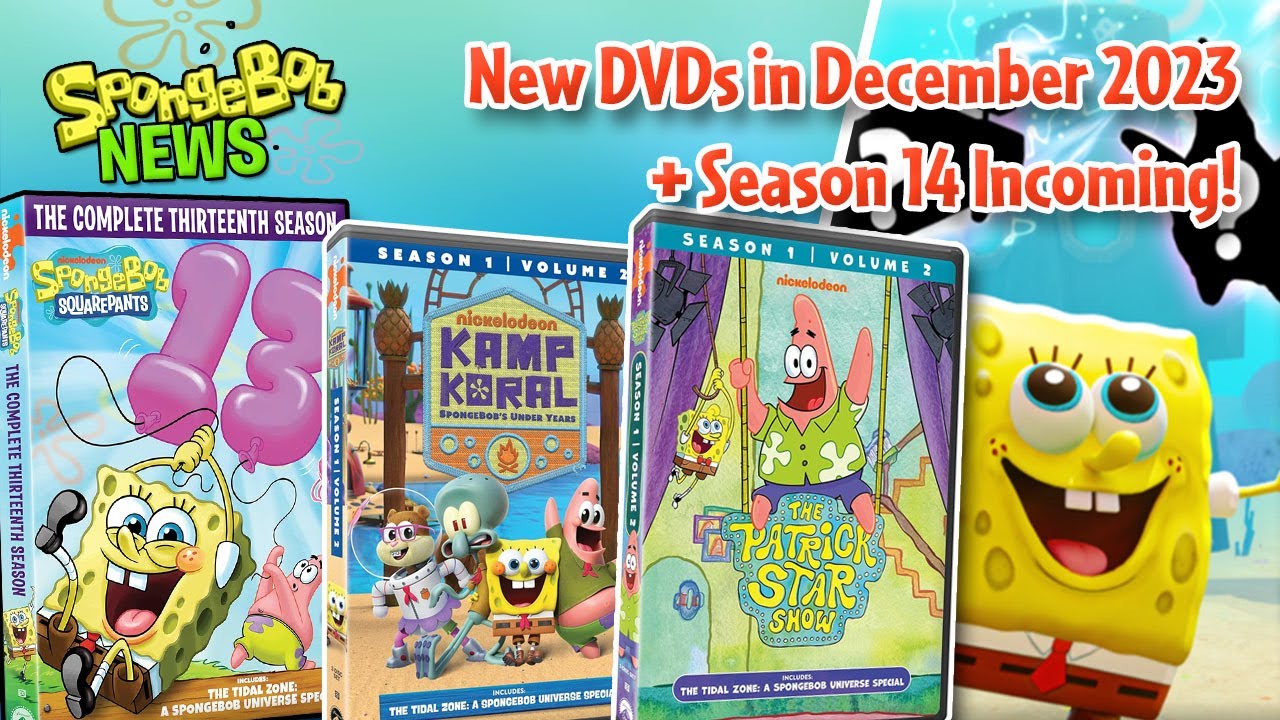 3 NEW SpongeBob DVDs in December + Season 14 SpongeBob News