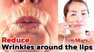 Reduce wrinkles around the lips | NO TALKING | Facial Massage