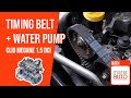 How to replace the timing belt and the water pump Clio Megane 1.5 dCi 🚗