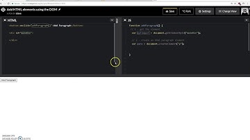 Add a paragraph using the DOM
