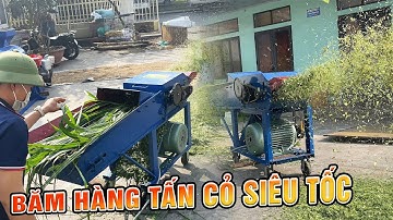 Máy Băm Cỏ Công Nghiệp G400 Có Băng Tải Tự Động Hiện Đại