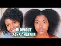 Lisser les Cheveux Crépus Sans Chaleur avec les  Tresses au fil | + Astuces cheveux secs