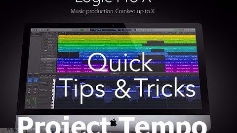 How to setup the project tempo from a region in Logic Pro X (in 2 min) | Quick Tips & Tricks