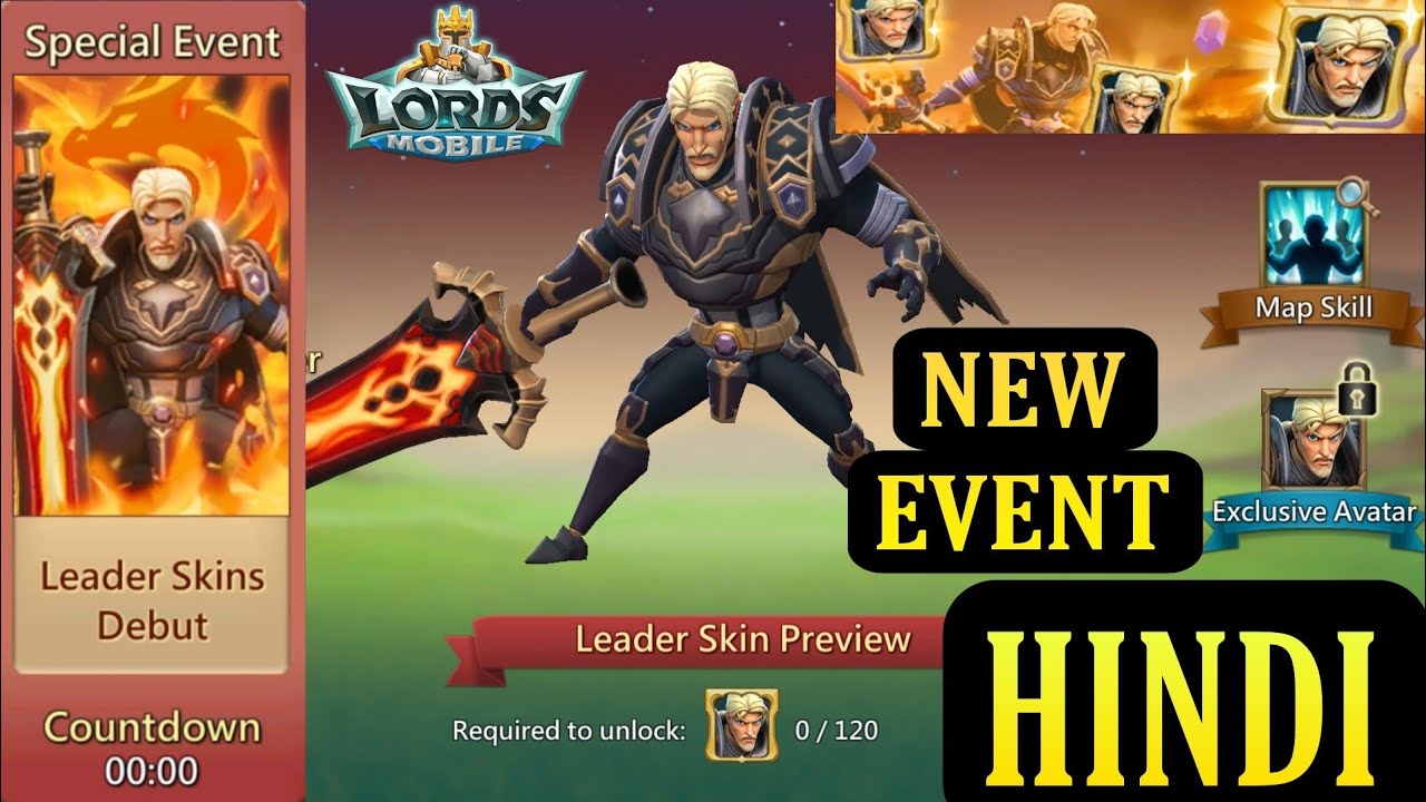 Lords mobile New Leader Skin Portraits DragonSlayer