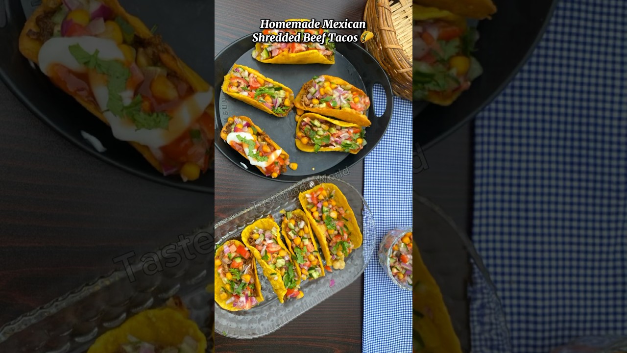 So Amazing Mexican Shredded Beef Tacos 🌮 