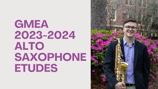 2023-2024 GMEA All-State Alto Saxophone Etudes and Performance Tips (All Grade Levels) screenshot 1