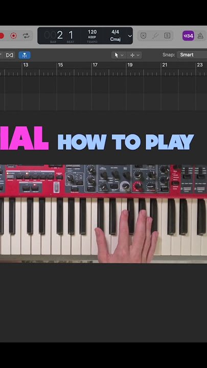 How to play Let's Go Crazy by Prince! 🎹 #shorts #synthesizer #pianotutorial