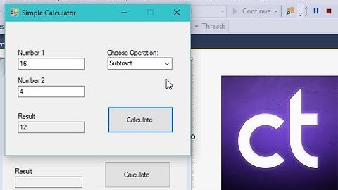 Visual Basic .NET Tutorial #3 - How to create a simple calculator