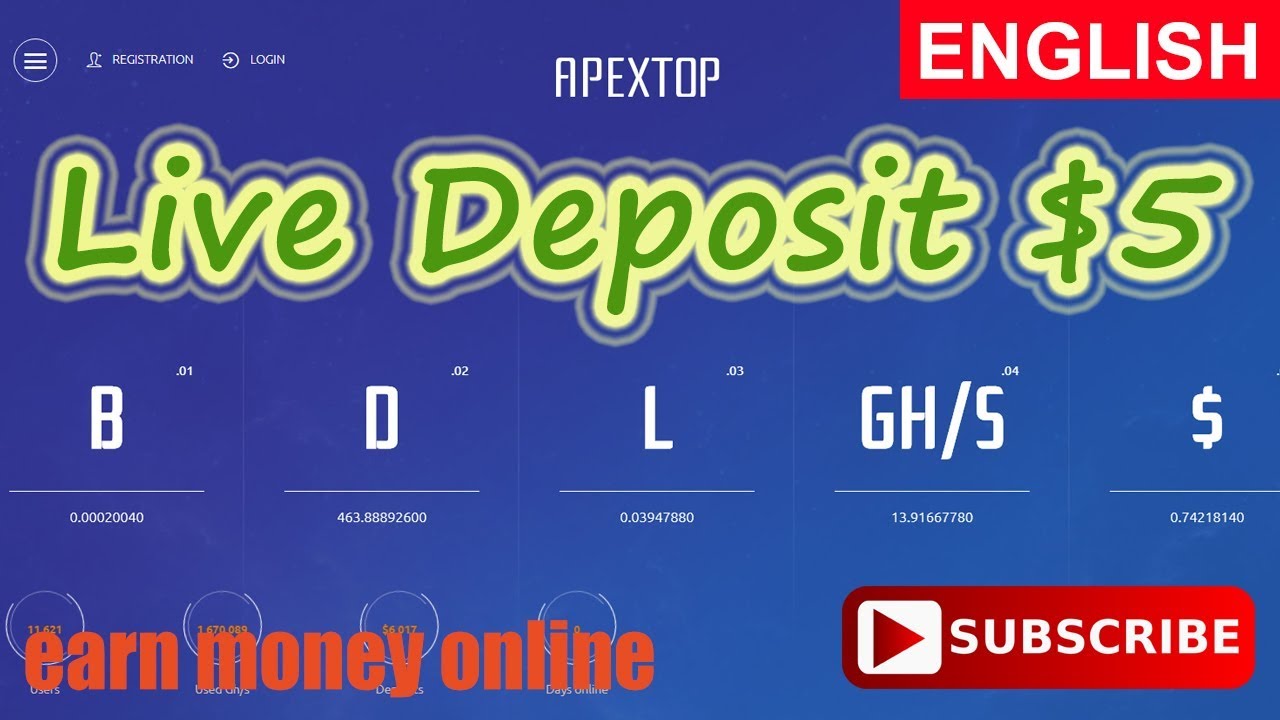 ApexTop Bitcoin Cloud Mining Free 100 GH/S Paying or Scam Payment Proof Review 2017