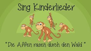 Miniatura de vídeo de "Die Affen rasen durch den Wald - Kinderlieder zum Mitsingen | Sing Kinderlieder"