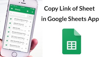 How to Copy Link of Sheet in Google Sheets App?