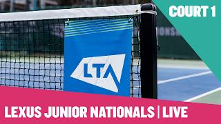 🔴 LIVE Lexus Junior National Championships | Court 1 | Saturday 15th August | Tennis Livestream