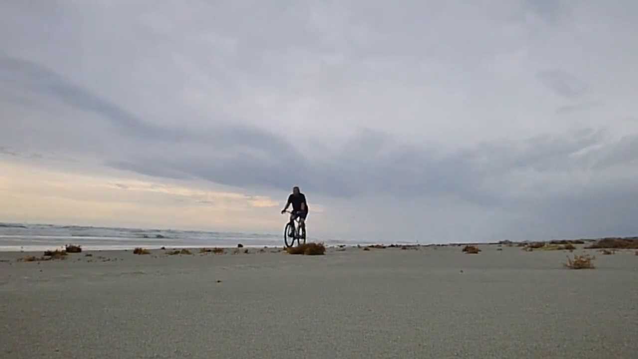 bike ride on beach