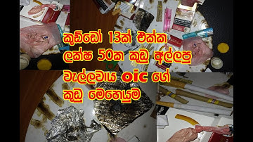 13ක් එක්ක ලක්ෂ 50ක කුඩු අල්ලපු වැල්ලවාය ඕඅයි සිගේ කුඩු මෙහෙයුම #news #hotnews #wellawaya #police